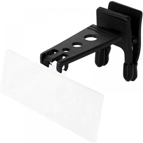 Lupa con clip para gafas con 3 lentes intercambiables, con clip y abatible, manos libres 1,5x, 2,5x y 3,5x para leer, coser, aficiones y cartografía. (1/5)