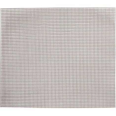Paquete de 5 tapetes de malla antiadherentes reutilizables para parrillas de carbón y gas, color marrón (1/5)