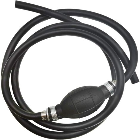 Kit de montaje de línea de combustible de caucho para motor fueraborda marino de 3/8" con abrazaderas para pera de cebado (1/5)