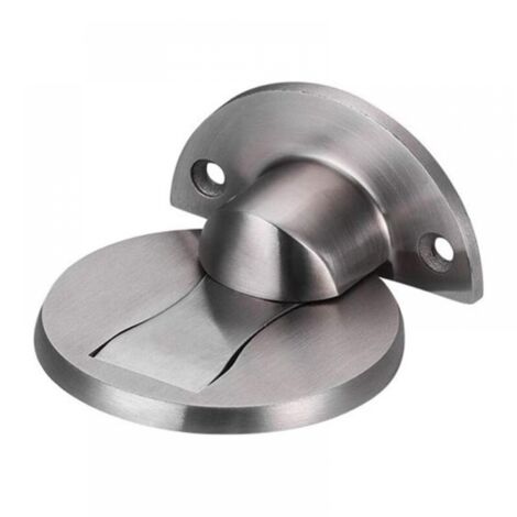 Tope de puerta magnético de acero inoxidable 304 para casa, hotel, restaurante, oficina, color plata cepillada [1 unidad]