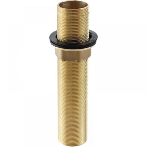 Grifo mezclador para fregadero de cocina de alta longitud, genérico, amarillo, kit de extensión roscada M32 x 150 mm, varilla de montaje más larga, orificio único de 15 cm de largo (15 × 3 × 3 cm)