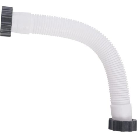 Manguera flexible de repuesto para filtro de piscina, manguera para bomba de piscina, manguera de succión, blanca, 40,6 cm