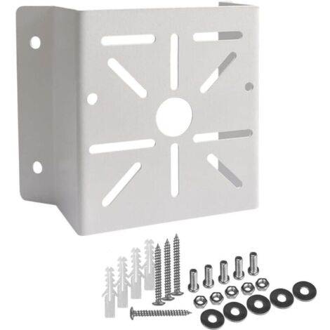 Soporte de esquina universal para cámara de seguridad, de metal sólido para montaje en pared, ideal para cámaras CCTV, focos LED de pared/escenario y paneles solares. (1/5)