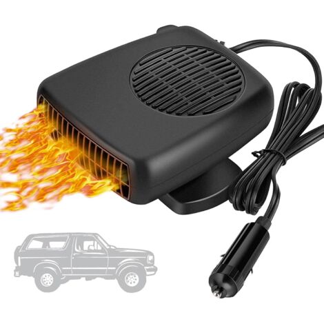 Calentador portátil para coche de 12 V, toma para encendedor, desempañador y descongelador, 2 en 1, calefacción/refrigeración rápida, ventilador. (1/5)