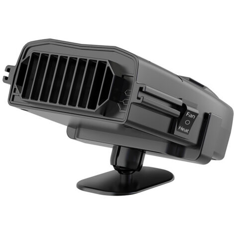 Calentador y ventilador de coche portátil de 12 V, 2 en 1, desempañador y descongelador de parabrisas con encendedor de cigarrillos. (1/5)