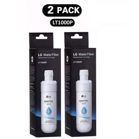 Lot de 2 filtres à eau LT1000P pour réfrigérateur – Compatible avec modèles LT1000P, 1000P, ADQ74793501 – Remplacement facile sans outil (1/3)