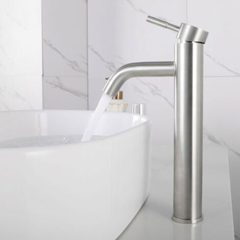 Robinet Lavabo,Salle Bain avec Haut Mitigeur Lavabo pour Lavabo ou Vasque de Salle Bain, Chaude et Froide Réglable de Mitigeur Lavabo (1/3)