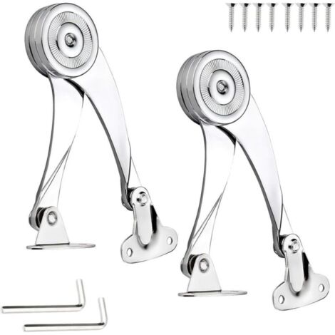 Charnière Porte Placard, Support Charnière Acier Inoxydable Charniere Meuble Réglable Angle D'ouverture 75 ° / 90 ° / 110 °avec Clé Hexagonale Pour Les Armoires Et Penderies Domestiques (1/5)