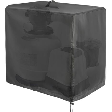 Pool Sand Filter Cover for Intex Pool Sand Filter Pump, Sand Filter Pump Outdoor Waterproof Protection Cover for Above Ground Pools Pump Cover - 84×61×86cm (1/5)