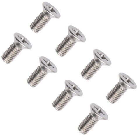 8pcs Générique Vis Rotor Disque Frein Avant En Acier Inoxydable, 93600-06014-0H Acier Inoxydable Vis Rotor, Vis De Rotor De Disque De Frein Avant En Acier Inoxydable Fit for Voiture (1/4)