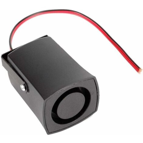 Avertisseur sonore de recul - Alarme de recul universelle 12 V 115 dB Alarme d'urgence Alarme noire (1/4)