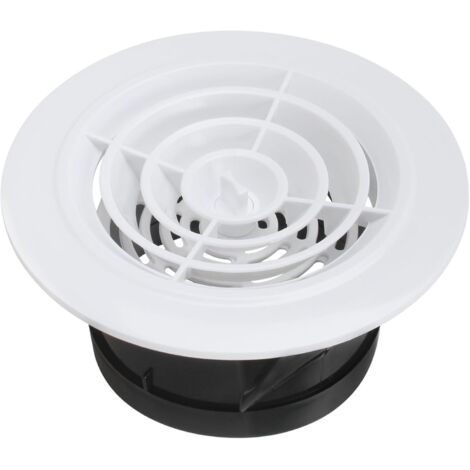 Grille de ventilation de plafond en ABS de 6,8 pouces, adaptée au salon, à la salle de bain, à la cuisine, à l'évent cyclonique, ouverture de 125 mm (1/5)