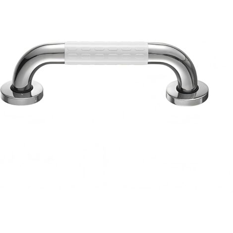 Barre d'appui de Douche( 60 cm Blanc), Barre d'Appui Antidérapant Poignée, Barre d'Appui en Acier Inox Murale, Poignée Baignoire de Sécurité de Douche our WC, Salle de Bain, Cuisine, Stairway (1/4)