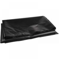 Bâche de bassin noire robuste 2 m x 2 m pour bassin à poissons et fontaine de jardin