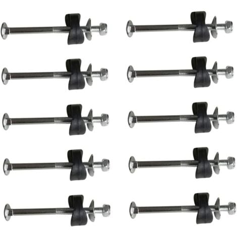 10 Stück Trampolin Schrauben M6 - Verzinkter Stahl Ersatzteile Set