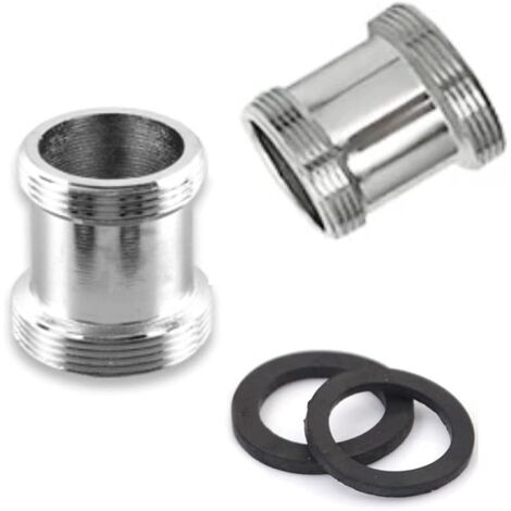 HeSun 2er-Set Außenwasserhahn – 1/4-Umdrehung, 1,27 Cm NPT Einlass, 1,9 Cm GHT Auslass, Aus Messing
