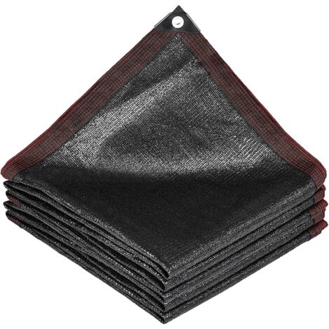Sonnenschutznetz 70% Beschattung – Schwarz, Atmungsaktiv, Mit Ösen Alle 1 M, Für Garten, Carport & Balkon