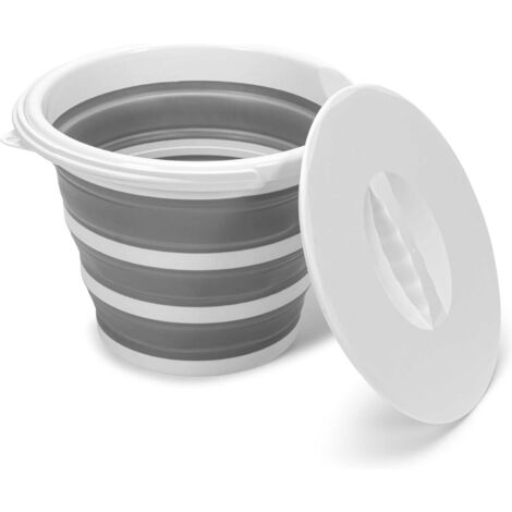 Secchio Pieghevole Trasparente Per Acqua Da Pesca, Materiale PVC