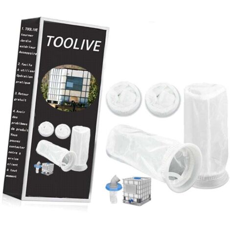 Filtro IBC a 45° per Acqua Piovana in Nylon (163mm) - Filtro lavabile per serbatoi IBC, ideale per la raccolta di acqua piovana. | Leroy Merlin