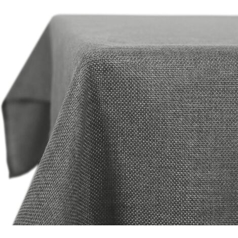 Elrene Home Fashions Mesa Tovaglia In Vinile 152x304 Cm – Resistente All'Acqua E Alle Macchie, Retro In Flanella, Antipiega, Colore Grigio/Bianco - 3