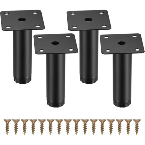Piedi - Gambe - Supporto Forma A U - Gambe Del Tavolo In Legno Massiccio Soggiorno Sala Da Pranzo Ufficio Laccato Nero 70x71cm 86544178