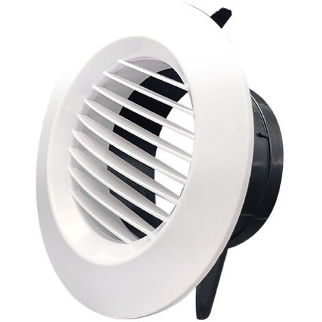 Griglia Di Ventilazione Rotonda In Alluminio Lucido, Diametro Da 70 A 200 Mm, Per Parete O Soffitto