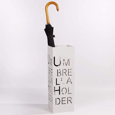 Portaombrelli Nero per Ingresso Design Floreale Porta Ombrelli 19.5x19.5x49cm