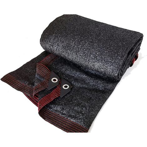 Rete Ombreggiante 70% 1x2m - Protezione UV Per Piante, Serre E Animali Con Occhielli (Nero)