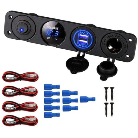 Pannello Interruttori KAOLALI 12V - 8 Switch LED, USB 4.2A, Voltmetro, Per Camper E Barche - Foto 10