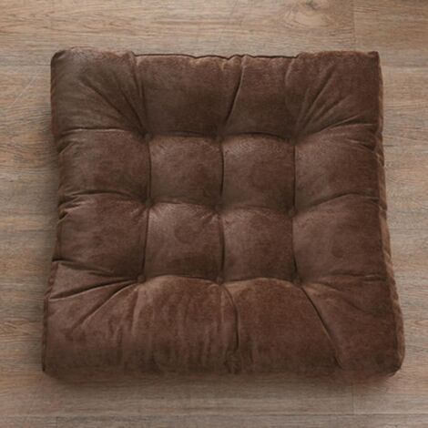 Set Di 2 Cuscini Per Sedia Quadrati - Morbido Cotone, 40x40x10 Cm, Con Laccetti, Per Interni Ed Esterni - Foto 4