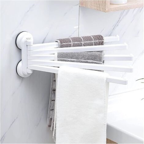 Portasciugamani A Ventosa Per Bagno - Barra Regolabile 60/30cm Con Ganci Senza Foratura - Foto 7