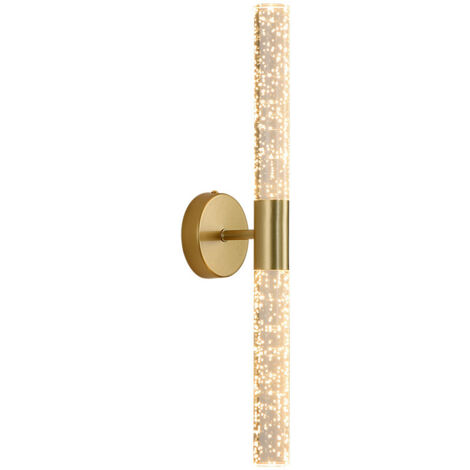 Applique A Parete In Cristallo EOEO – Moderna, LED 3 Colori Luce (calda/neutra/bianca), 2xE14, Oro, Per Soggiorno E Camera - 4