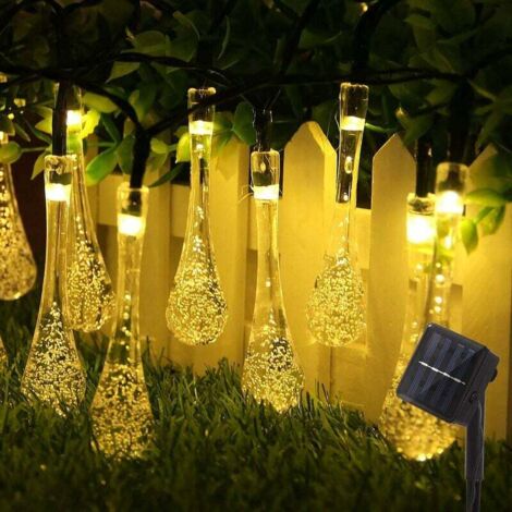 Guirnalda Solar Exterior 7M, 50LED Cadena De Luces Con 8 Modos - Impermeable Decorativa Para Navidad, Fiestas, Jardines, Boda, Patio, Dormitorio, Festivales - Multicolor