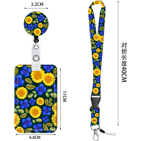 Cordón De Visitante Azul Clip De Metal Giratorio Tarje... | Cuotas Sin