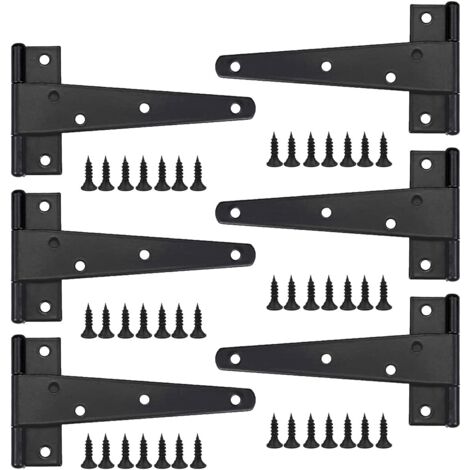 4 Bisagras Cuádruples Para Puertas Y Armarios - Acero Inoxidable, Plegables, Con Agujeros De 4 Mm