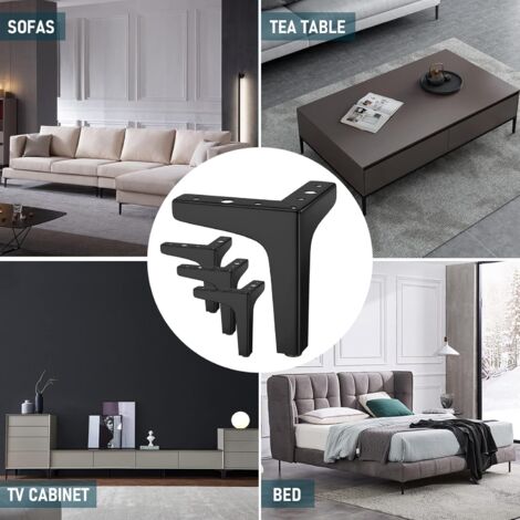 Patas De Mesa Para Muebles 4 Patas Negras De Mesa Para Muebles