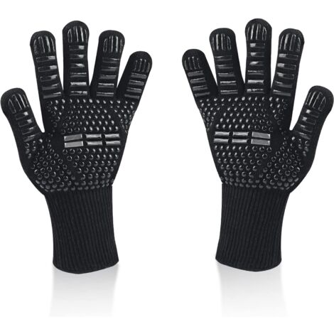 Guantes De Barbacoa Resistentes Al Calor Skythrive – Aguanta Hasta 800°C, Antideslizantes, Ideales Para Horno, Parrilla Y Cocina