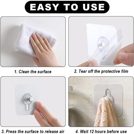 Ganchos Adhesivos Para Cuadros - Pack 32 Unidades, Soporte Hasta 5 Kg, Sin Taladrar, Para Paredes Lisas