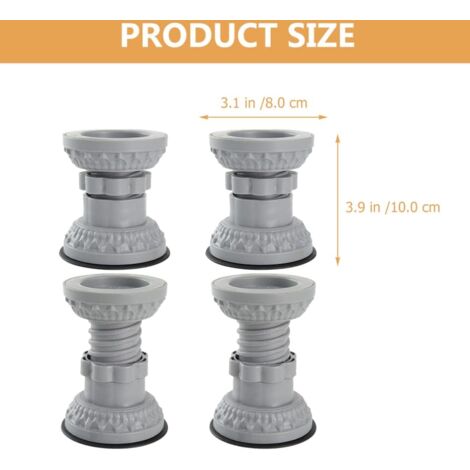 Almohadillas Antivibración Para Lavadora 4 Uds. Almohadilla Para Lavadora 4 Uds Almohadilla Para Lavadora Y Secadora De Alta Resistencia Altura Antideslizante Para Muebles
