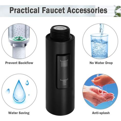 Cabezal Rociador Para Grifo De Tres Funciones G1/2 Con Botón De Parada