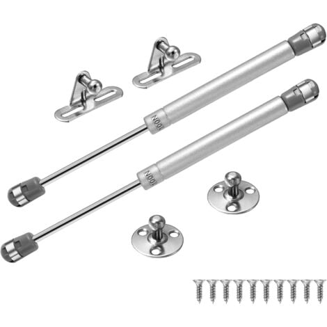 2PCS 100N Gas Struts Furniture Hydraulic Spring Gas Shocks Pneumatic Arm for Lifting Door Cabinet Kitchen Furniture Cupboard Wardrobe Bedroom Hinge Damper