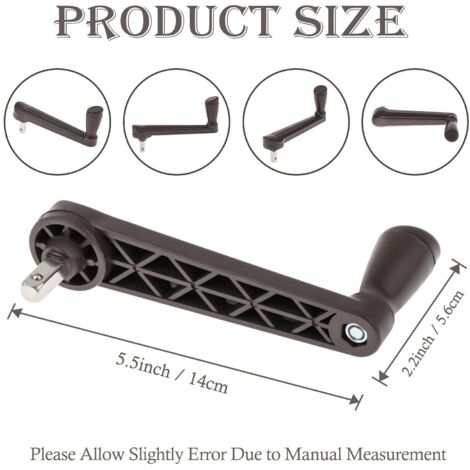 Patio Umbrella Accessories Parasol Replacement Parts Sunshade Parts Side Hanging Umbrella Holder for Table, Crank