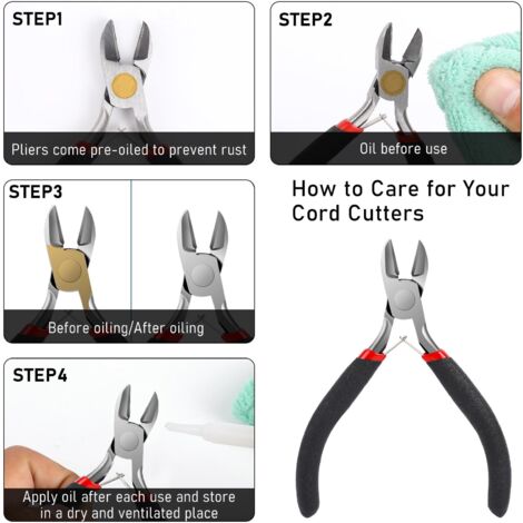 Wire Cutters, Small Side Cutters for Crafts, Jewelry Making Wire Cutters, Floral Wire Cutters, Floral Guitar String Tools, Cut