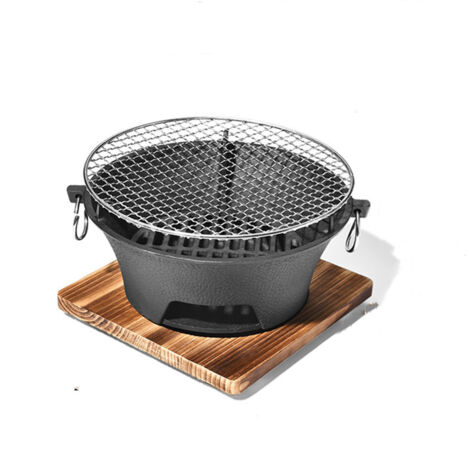 Cast iron charcoal stove, barbecue stove, heating, charcoal stove, surrounding stove, tea brewing, indoor household appliances, complete set of tea roasting mud stove