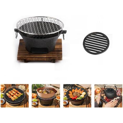 Cast iron charcoal stove, barbecue stove, heating, charcoal stove, surrounding stove, tea brewing, indoor household appliances, complete set of tea roasting mud stove