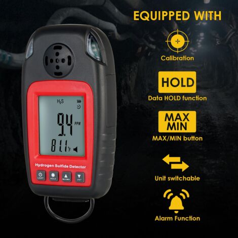 Hydrogen Sulfide Detector Gas Detectors Alarms Electrochemical H2S Hydrogen Sulfide Detector Gas Detectors Alarms Electrochemical H2S