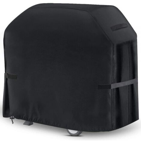BBQ Outdoor Barbecue Cover Oxford Cloth Outdoor Rain and Sun Protection Barbecue Cover Dustproof Oven Cover, 145x61x117cm