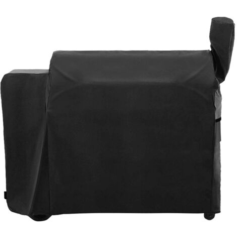 Outdoor BBQ Barbecue Cover Waterproof Rain Snow Proof Black 104x68.5x124cm