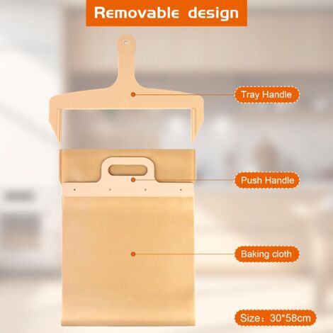 Sliding Pizza Peel, Pizza Peel, Non-Stick Pizza Peel, Wooden Pizza Peel with Handle, The Pizza Peel That Transfers Pizza Perfectly