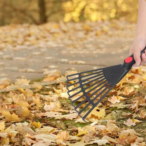 Plastic Hand Garden Rake Garden Leaf Rake Hand Cultivator Rake Gardening Tool  Clear Debris Lawn Shrub Bush and Flowers
